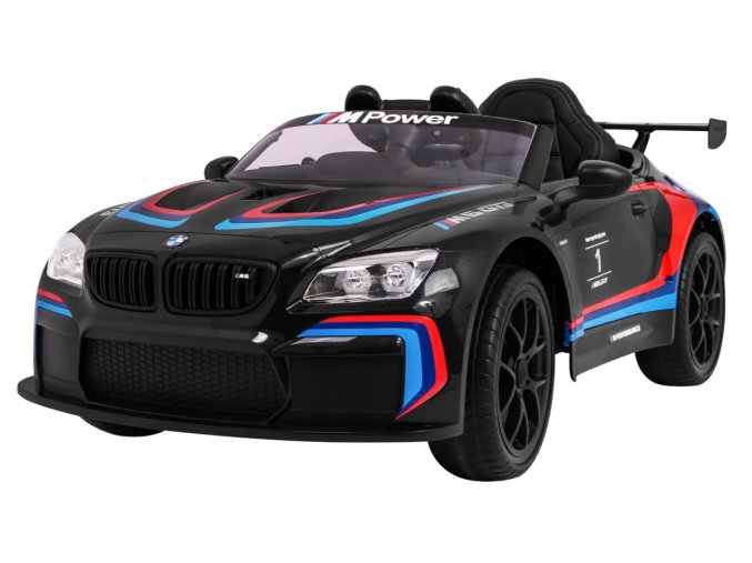 Dětské sportovní elektrické BMW M6 GT3 | černá  Sportovní speciál | EVA kola | MP3, Bluetooth