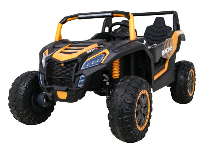 Dětská elektrická Buggy ATV Racing 4x4 | 4x200W | zlatá  4x200W | EVA kola | 2 sedadla