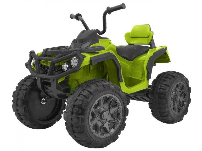 Dětská elektrická čtyřkolka ATV (bez ovladače) | 2x45W | zelená jemná  12V 7Ah | EVA kola | dálkový ovladač