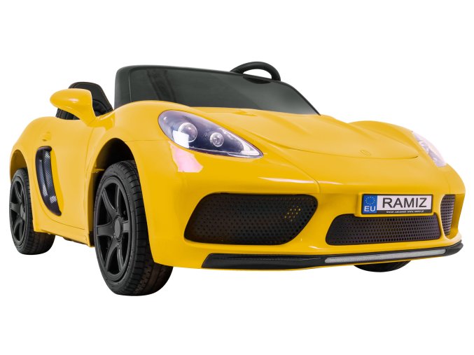 Sportovní auto Perfecta | nafukovací kola |žlutá