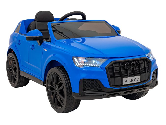 Audi Q7 | nový LIFT | 2x35W | modrá  EVA kola | bluetooth | 12V 7Ah | pomalý start