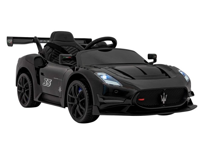 Dětské elektrické Maserati MC20 GT2 | černá  dálkové ovládání, EVA kola, FM rádio