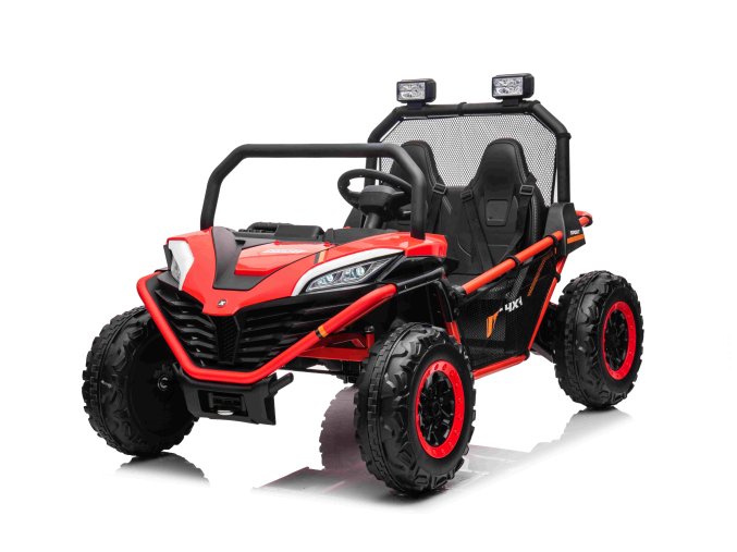 Elektrická buggy FASTER 4x4 24V | červená  EVA kola | 24V 10Ah | 300W
