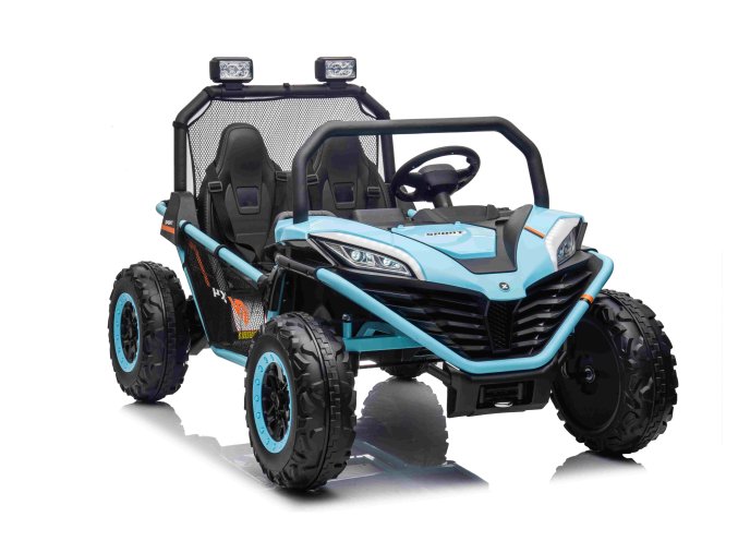 Elektrická buggy FASTER 4x4 24V | modrá  EVA kola | 24V 10Ah | 300W