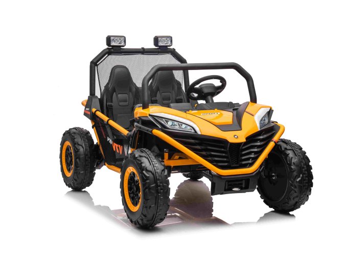 Elektrická buggy FASTER 4x4 24V | žlutá  EVA kola | 24V 10Ah | 300W