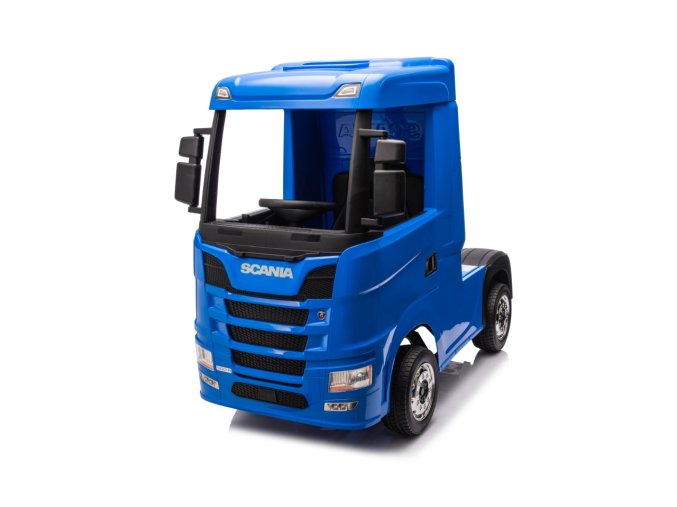 Dětský elektrický kamion Scania R-SERIE | modrá  EVA kola | hudba | osvětlení