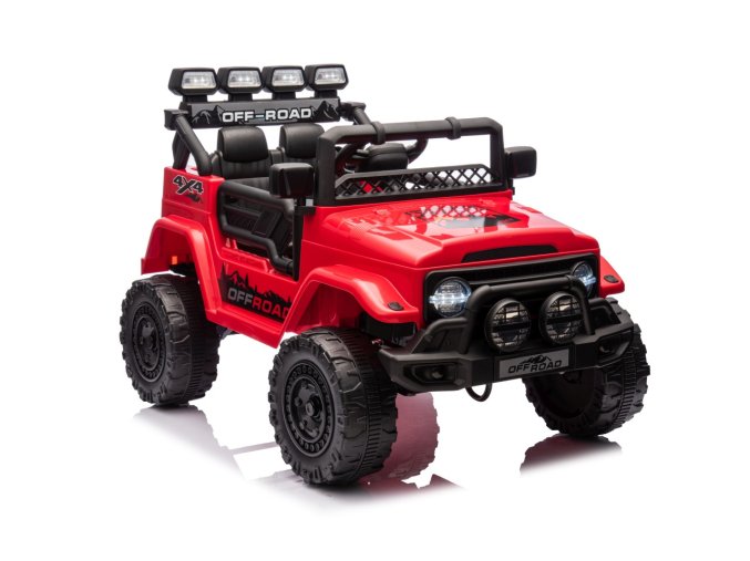 Terénní auto pro děti off-Road CLIMBER | 110W | červená  EVA kola | 12V 7Ah | nosnost 30kg