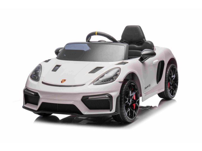 Dětské elektrické Porsche 718 Spyder | 2x45W | lakovaná bílá