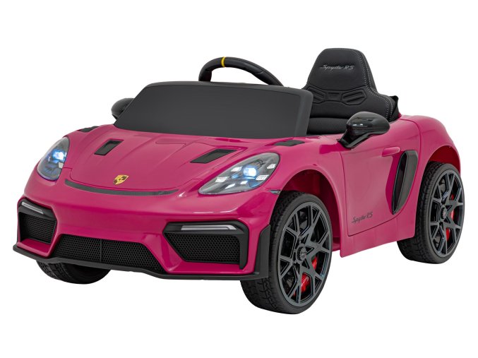Dětské elektrické Porsche 718 Spyder | 2x45W | MP4 panel | růžová  MP4 panel