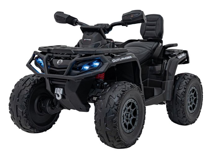 Dětská čtyřkolka CAN-AM Outlander | 800W | černá  EVA kola | Bluetooth | 800W | nosnost 50kg