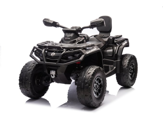 Dětská čtyřkolka CAN-AM Outlander | 180W | s dálkovým ovladačem | černá  EVA kola | Bluetooth | 180W | nosnost 50kg