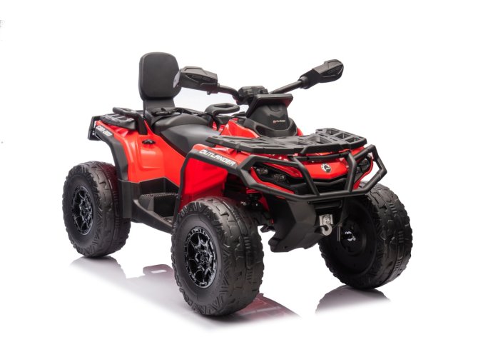 Dětská čtyřkolka CAN-AM Outlander | 180W | s dálkovým ovladačem | červená  EVA kola | Bluetooth | 180W | nosnost 50kg
