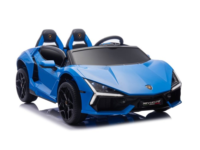 Dětské elektrické Lamborghini Revuelto XL Strong | nafukovací kola | modrá  Nafukovací kola | 24V 7Ah | bezkartáčový motor