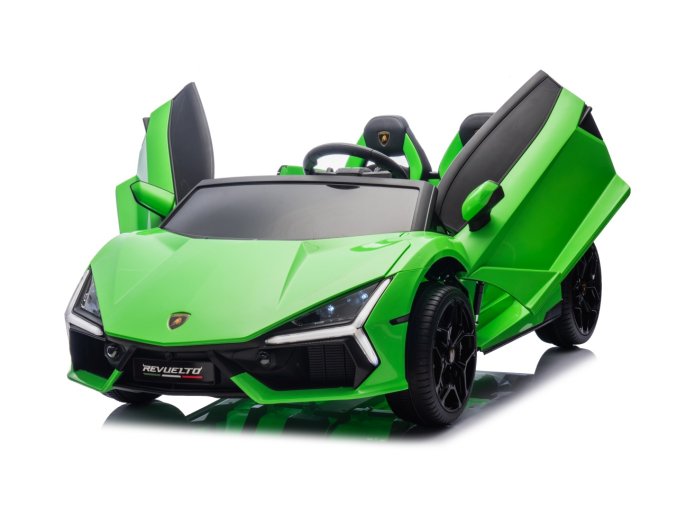 Dětské elektrické Lamborghini Revuelto XL Strong | nafukovací kola | zelená  Nafukovací kola | 24V 7Ah | bezkartáčový motor