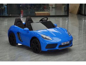 Sportovní auto Perfecta | nafukovací kola | lakovaná modrá Nafukovací kola | bezkartáčový motor | startování klíčkem | AŽ 15,5 KM/HOD