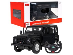 Land Rover Defender | RASTAR | 1:14 | černý  auto pro děti na dálkové ovládání