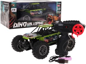 DINO Crawler R/C | 1:18 | zelená  auto pro děti na dálkové ovládání