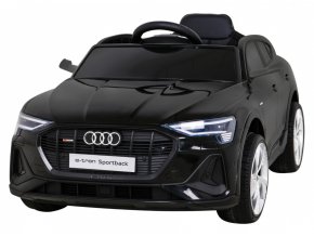 Dětská elektrická Audi E-tron Sportback | 4x25W | černá  EVA kola | MP3 | Bluetooth | dálkové ovládání včetně stop tlačítka