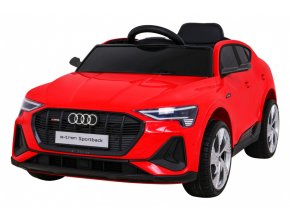 Dětská elektrická Audi E-tron Sportback | 4x25W | červená  EVA kola | MP3 | Bluetooth | dálkové ovládání včetně stop tlačítka