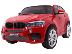 Dětské elektrické BMW X6 M XXL 2 místa | 2x120W | lakovaná červená