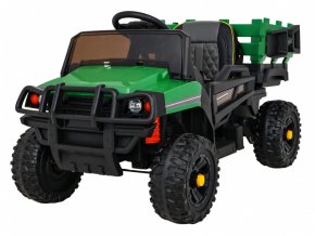 Dětské elektrické autíčko - Farmer pick-up | 2x35W | zelená  jedomístný farmářský pick-up (traktor) | EVA kola | lopatka