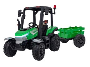 Elektrický traktor s valníkem pro děti BLAST 206 | 2x200W | zelená  EVA kola | valník v ceně