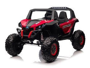 Dětská elektrická buggy UTV-MX 2000N | 4x75W | červená  EVA kola | 2 baterie 12V 7Ah | 2 místa | indikátor nabití
