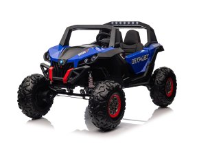 Dětská elektrická buggy UTV-MX 2000N | 4x75W | modrá  EVA kola | 2 baterie 12V 7Ah | 2 místa | indikátor nabití