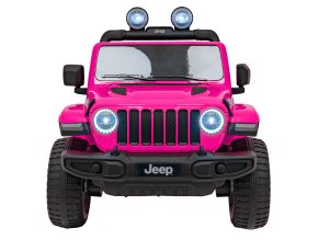 Elektrické auto pro děti Jeep Wrangler Rubicon | růžová  EVA kola | LED světla | 180W výkon