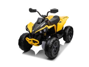 Dětská elektrická čtyřkolka CAN-AM Maverick | 2x200W | žlutá  EVA kola | 400W | zadní transportní madlo