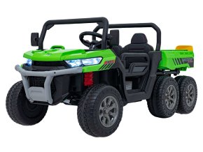 Elektrické auto buggy  | šestikolka | 180W | zelená  EVA kola | 180W | elektricky sklopná korba