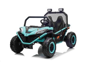 Elektrická buggy FASTER 4x4 24V | zelená  EVA kola | 24V 10Ah | 300W
