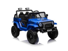 Dětské elektrické terénní autíčko OFF ROAD 4x4 | 4x35W | modrá  tereňák | EVA kola | 140W výkon | startování klíčem