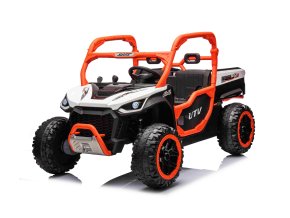 Elektrické auto buggy | FARMER TRUCK PLUS | bílá  + Řidičský průkaz + Pexeso