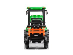 MEGA dětský elektrický traktor D68 s valníkem a nakladačem | 2x200W | zelená