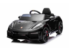 Dětské elektrické Porsche 718 Spyder | 2x45W | MP4 panel | černá  MP4 panel