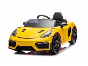 Dětské elektrické Porsche 718 Spyder | 2x45W | MP4 panel | žlutá  MP4