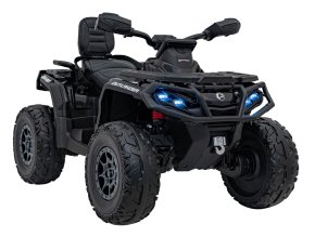 Dětská čtyřkolka CAN-AM Outlander | 800W | černá  EVA kola | Bluetooth | 800W | nosnost 50kg