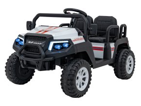 Dětská buggy Champion | 4 místa | 400W | bílá 4 místa | EVA kola | doba jízdy 100 min | nosnost 120kg | dálkový ovladač