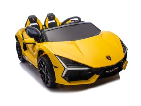 Dětské elektrické Lamborghini Revuelto XL Strong | nafukovací kola | žlutá  Nafukovací kola | 24V 7Ah | bezkartáčový motor