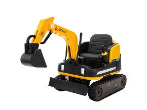 Dětský elektrický traktor bagr s lopatou  pracovní stroj, funkční naklápění lžíce