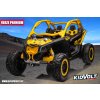 Dětská buggy CAN-AM Maverick XXL PREMIUM  - 24V 20Ah - 4x200W - žlutá  nafukovací kola - regulace rychlosti - tříbodové pásy