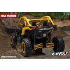 Dětská buggy CAN-AM Maverick XXL PREMIUM  - 24V 20Ah - 4x200W - žlutá  nafukovací kola - regulace rychlosti - tříbodové pásy
