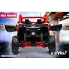 Dětská buggy CAN-AM Maverick XXL PREMIUM  - 24V 20Ah - 4x200W - červená  nafukovací kola - regulace rychlosti - tříbodové pásy