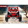 Dětská buggy CAN-AM Maverick XXL PREMIUM  - 24V 20Ah - 4x200W - červená  nafukovací kola - regulace rychlosti - tříbodové pásy