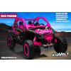 Dětská buggy CAN-AM Maverick XXL PREMIUM  - 24V 20Ah - 4x200W - růžová  nafukovací kola - regulace rychlosti - tříbodové pásy