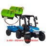 Elektrický traktor s valníkem pro děti BLAST 206 | 2x200W | + BOX 7Ah | modrá  EVA kola | valník v ceně | náhradní bateriový box a redukce pro nabíjení mimo vozítko