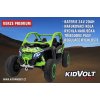 Dětská buggy CAN-AM Maverick XXL PREMIUM  - 24V 20Ah - 4x200W - zelená  nafukovací kola - regulace rychlosti - tříbodové pásy