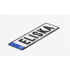 Vlastní 3D poznávací značka se jménem