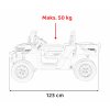 Elektrické auto buggy | FARMER TRUCK | zelená  EVA KOLA | BLUETOOTH | XMX-623 | 4x4 | 180W